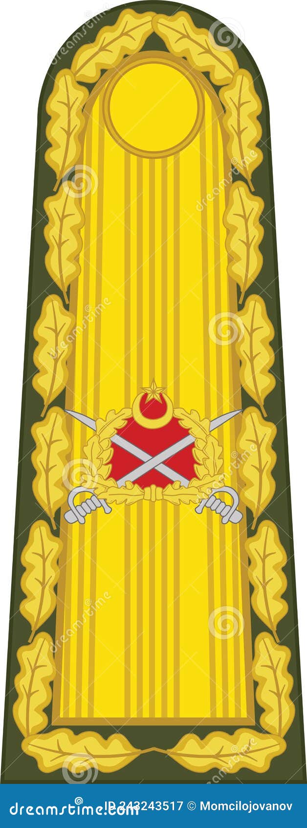 shoulder army mark insignia of the turkish mareÃÅ¾al